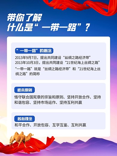 一带一路概念科普小红书内页