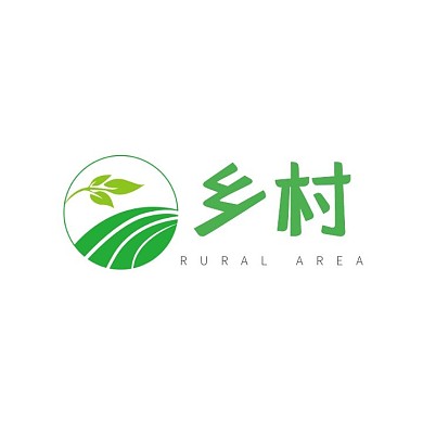 大气绿色乡村风貌电商乡村淘宝logo