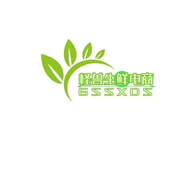 绿色安全生鲜电商推广设计LOGO	