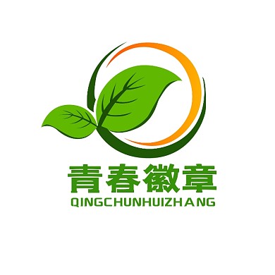 青春徽章LOGO宣传推广大气