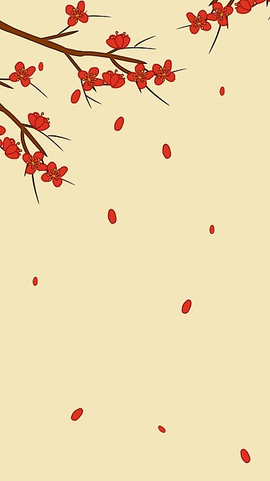 图怪兽原创素材古风花卉背景