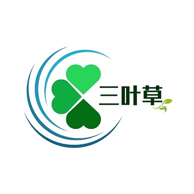三叶草渐变简约企业LOGO设计
