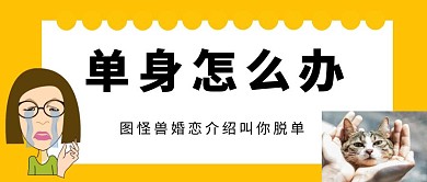 单身狗脱单公众号封面