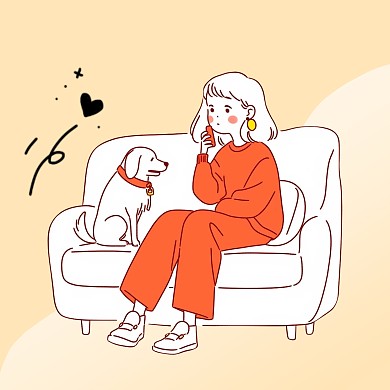 可爱插画人像微信头像