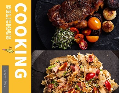 西餐美食烤肉拼图