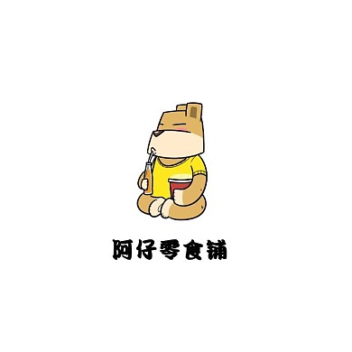 电商零食图文logo标志
