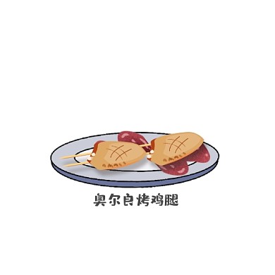 2020酱汁棕色简约奥尔良烤鸡腿logo