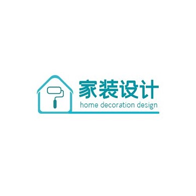 简约风格蓝色主题家装设计LOGO