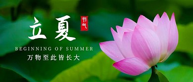 摄影风简约立夏节气公众号首图