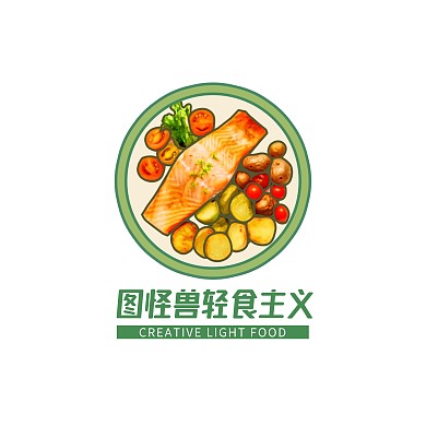 卡通餐饮美食品牌标志logo