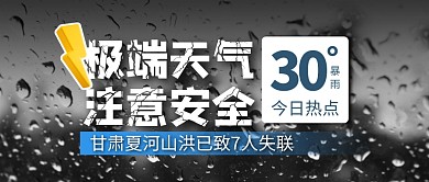 甘肃夏河山洪已致7人失联公众号首图