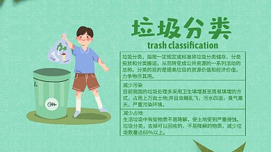 垃圾分类手抄报模板