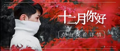 十一月再见十二月你好摄影公众号封面