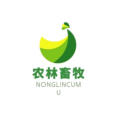 农林畜牧绿色创意logo设计