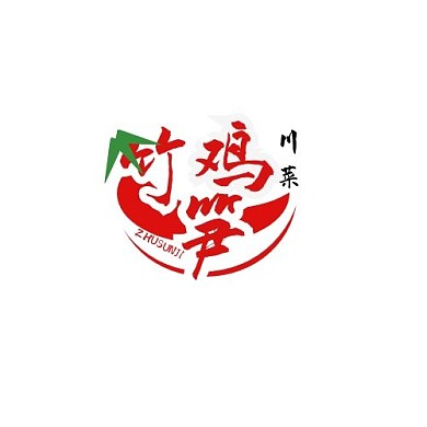 logo设计餐饮川菜竹笋鸡标志