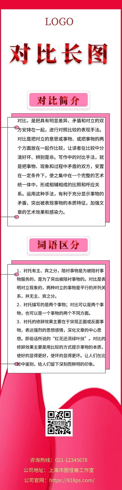 对比长图文
