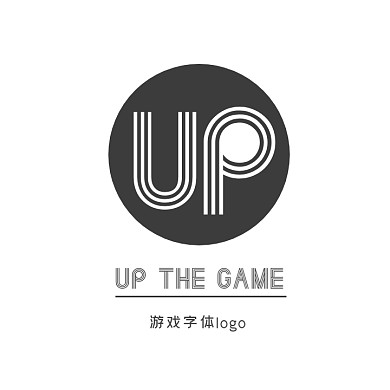 游戏字体logo简约黑色logo设计字体设计