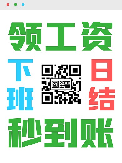兼职工作创意大字报效果模板