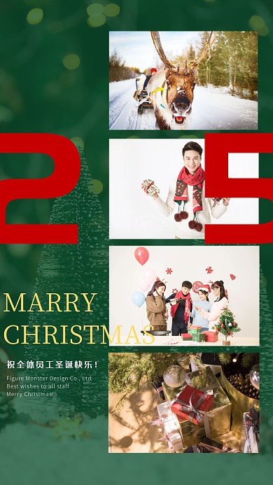 绿色圣诞日期公司娱乐相册