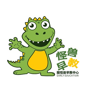 卡通儿童早教中心创意LOGO设计