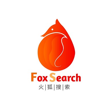 狐狸软件app图标火红渐变logo设计