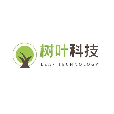 简约几何绿色咖色树木叶logo