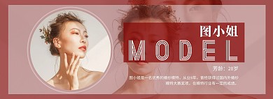 嘉宾介绍红色简约海报