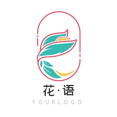淘宝电商花卉花店小清新logo