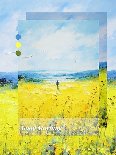 风景美景画中画效果模板