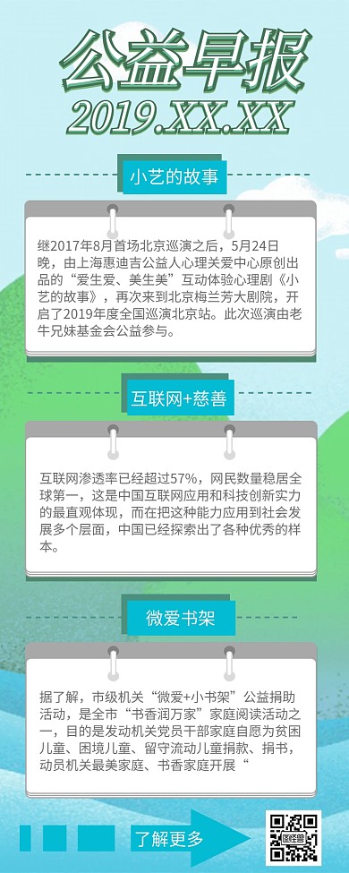 社群早报蓝色公益健康早报快讯
