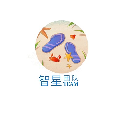 团队设计蓝色logo