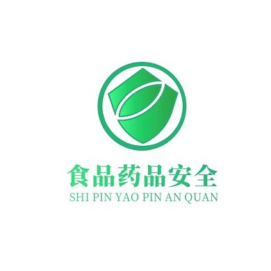 食品药品安全绿色渐变简约LOGO