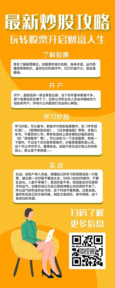 股票海报营销长图