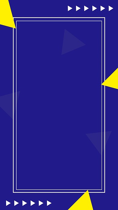 图怪兽原创元素蓝色几何扁平简约海报背景图