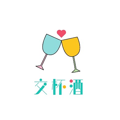 酒logo设计三色