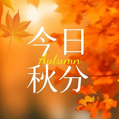 秋分节气祝福问候创意公众号封面次图