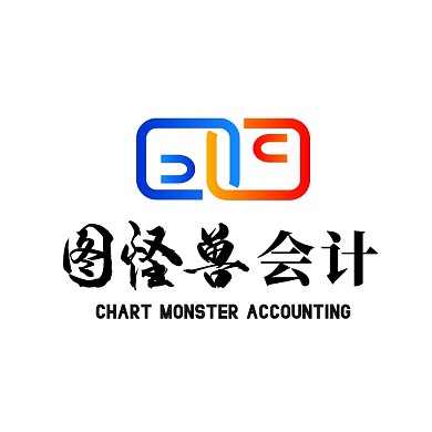 会计财务公司公平合作握手logo设计