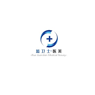 蓝色现代风格美容logo