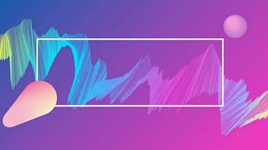 图怪兽原创元素科技渐变风格主题海报背景