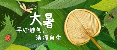 大暑平心静气清凉自生公众号首图