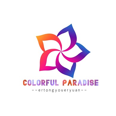 五彩缤纷游乐园logo设计