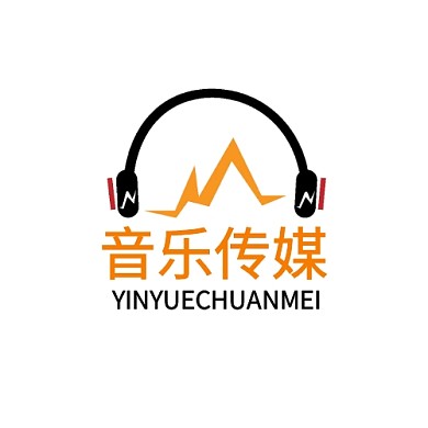 音乐传媒公司logo宣传推广通用