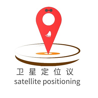 卫星定位议logo设计简约风
