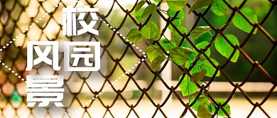 校园风景公众号首图