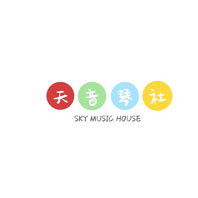 琴行音乐教师琴社可爱logo