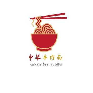 中华牛肉面餐饮logo设计