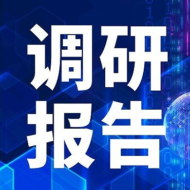 调研报告科技蓝色简约公众号次图