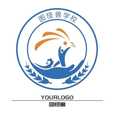 电商淘宝教育培训学校班徽标志logo