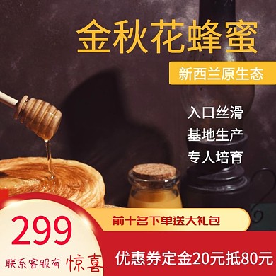 2020年金秋花蜂蜜主图