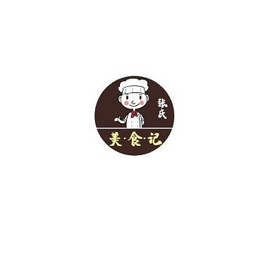 棕色简约美食记LOGO